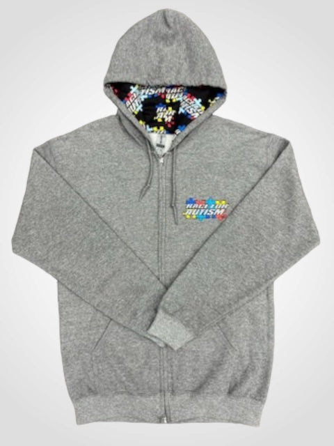 RACE FOR AUTISM ZIP UP HOODIE - YOUTH